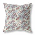 Homeroots 26 in. Roses Indoor & Outdoor Throw Pillow Red & Green 413818